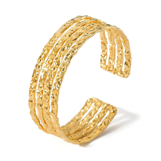 HUDA 18K GOLD PLATED STAINLESS STEEL BRACELET