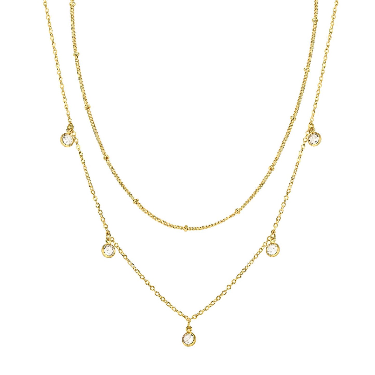 Lila 18K GOLD PLATED STAINLESS STEEL NECKLACE