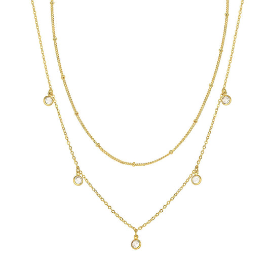 Lila 18K GOLD PLATED STAINLESS STEEL NECKLACE