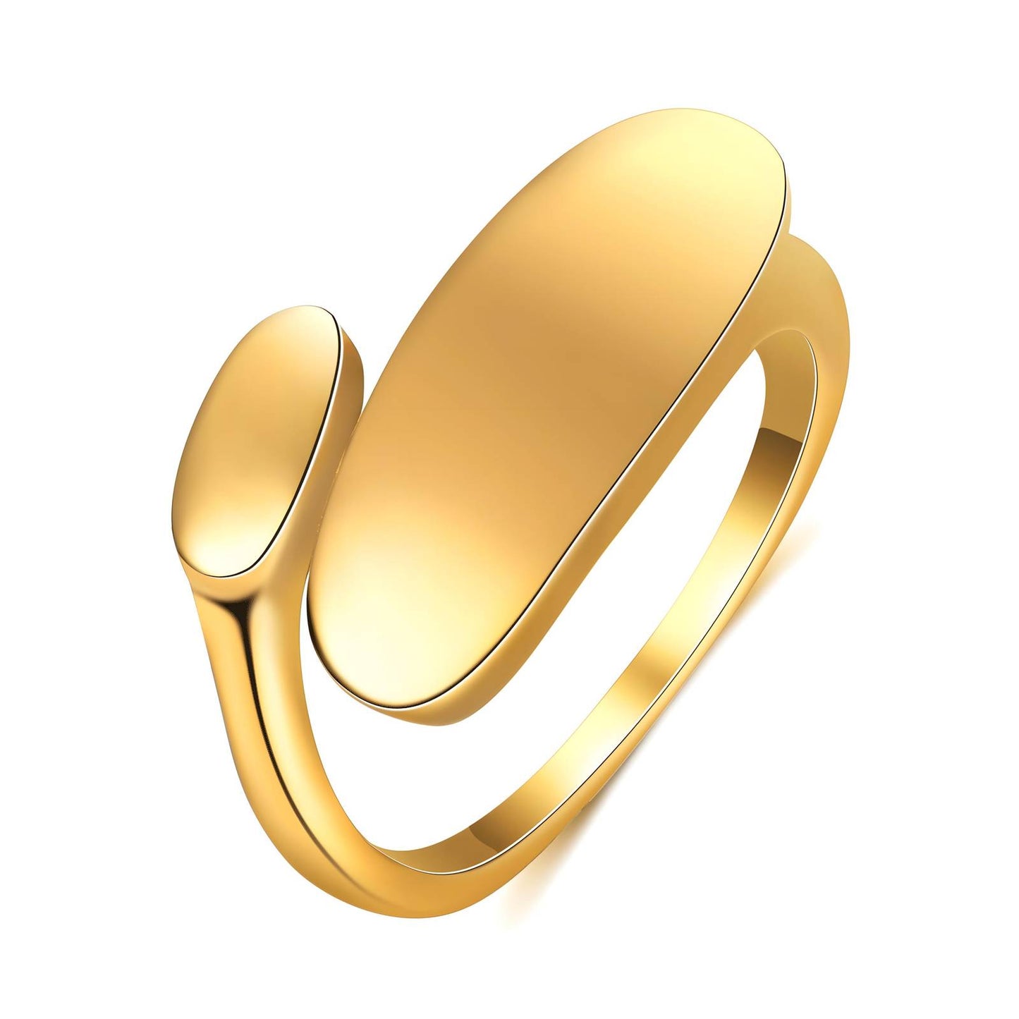 Petra 18k Gold Plated Stainless Steel Ring