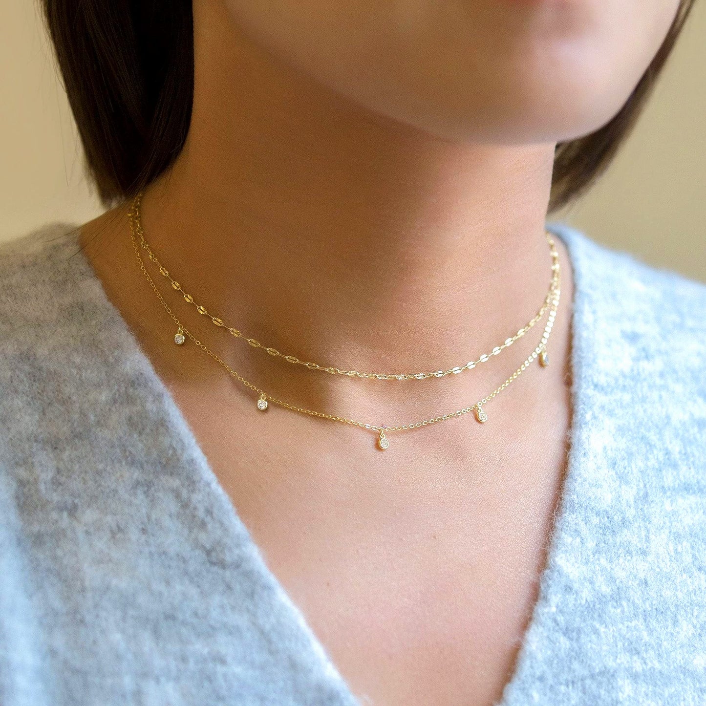 Lila 18K GOLD PLATED STAINLESS STEEL NECKLACE